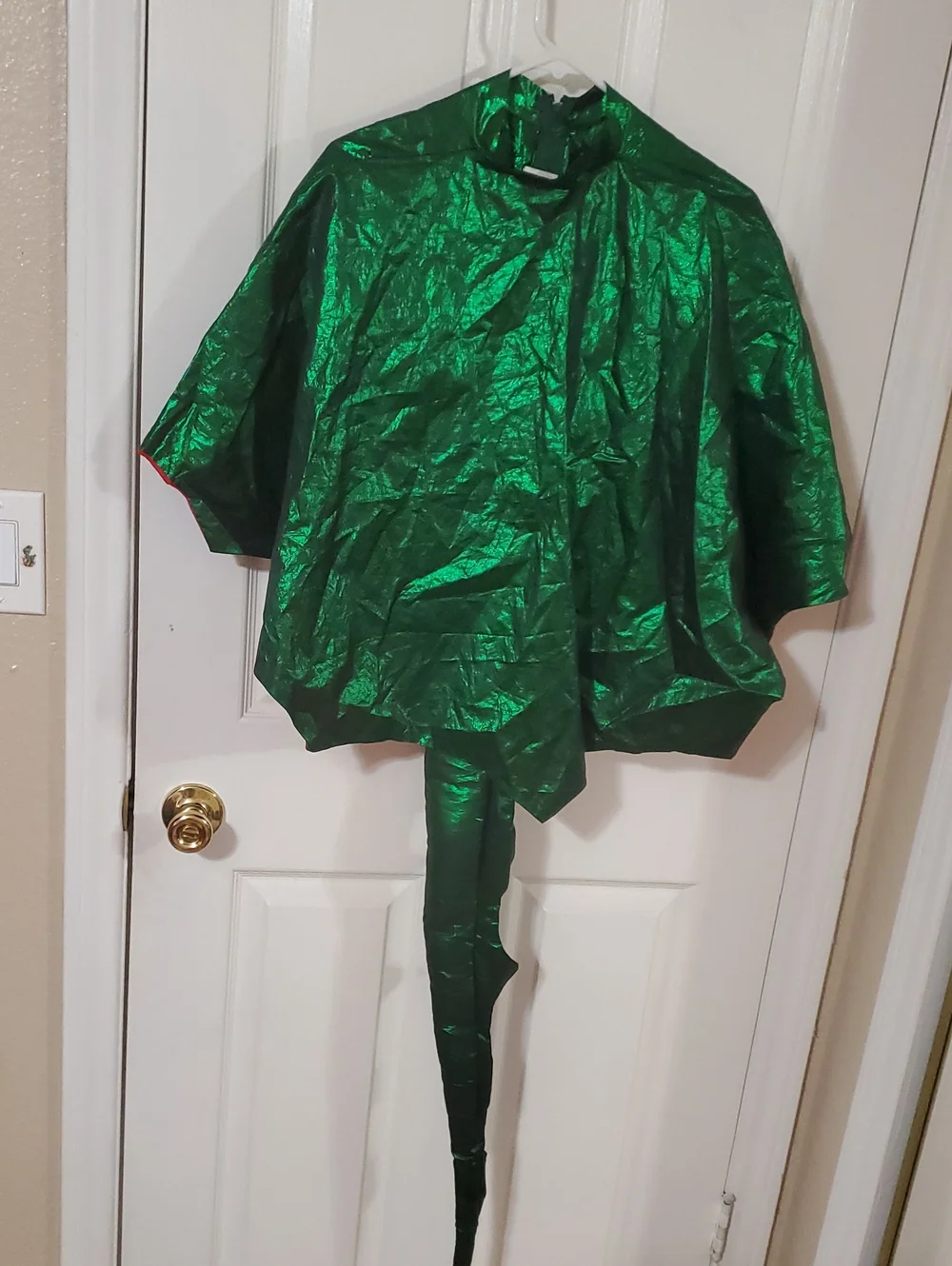 Green Dragon Kids Costume Cape with Tail - Unbranded  8-10 Years